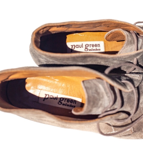 Paul Green München MADE IN AUSTRIA Suede Booties - Picture 4 of 8